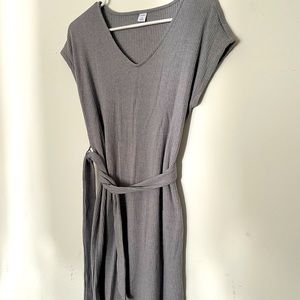 Grey midi dress